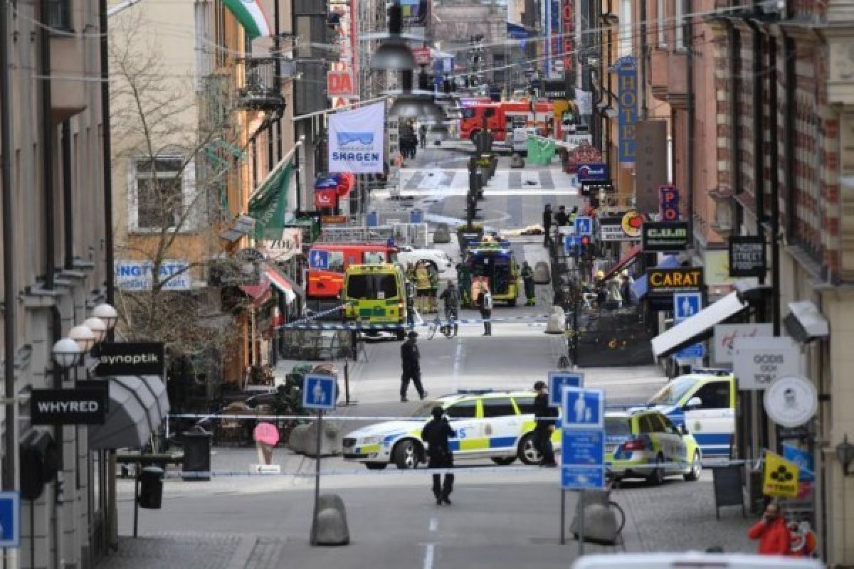 Korban Meninggal Serangan Stockholm jadi 5 Orang