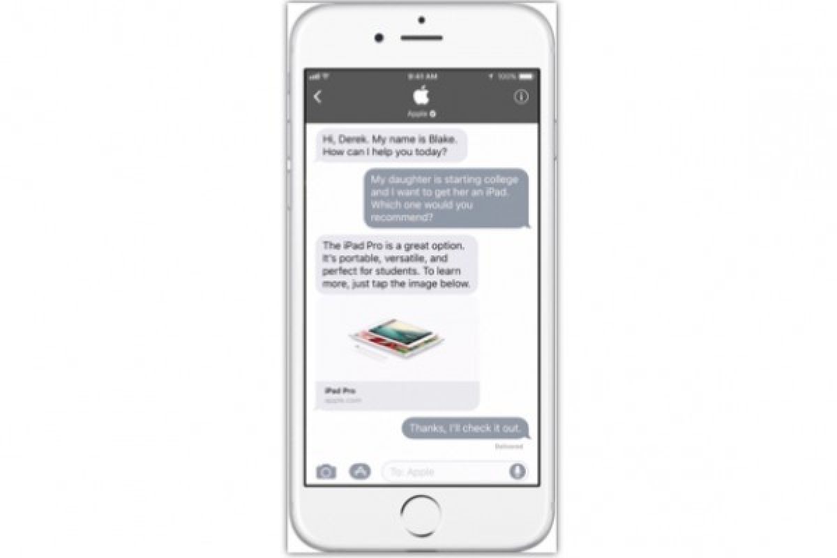 Chat Bisnis untuk iMessage akan Tersedia di iOS 11