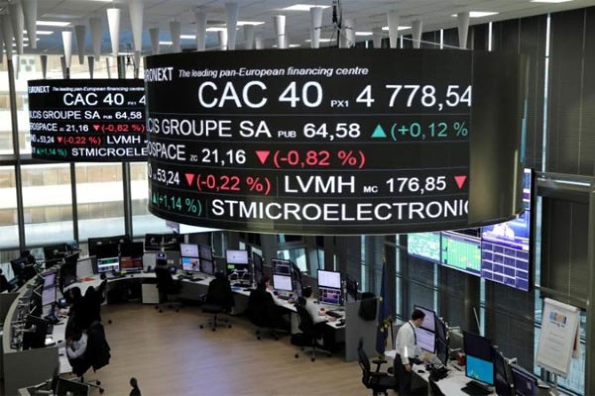 Saham Prancis ditutup di zona hijau, indeks menguat 1,96 persen