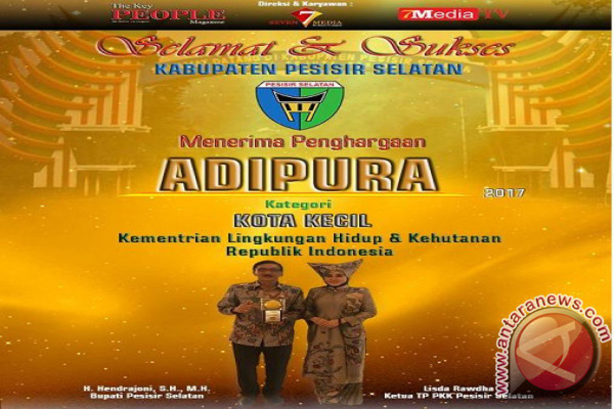 Satu-satunya Kabupaten, Pesisir Selatan Raih Adipura 2017