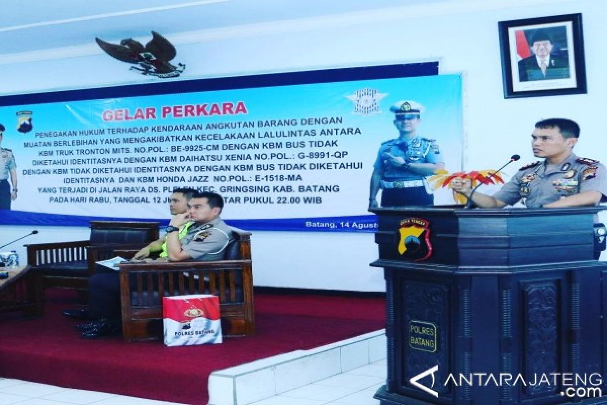 Kecelakaan di Alas Roban, Polres Batang Gelar Perkara Empat Korban Tewas