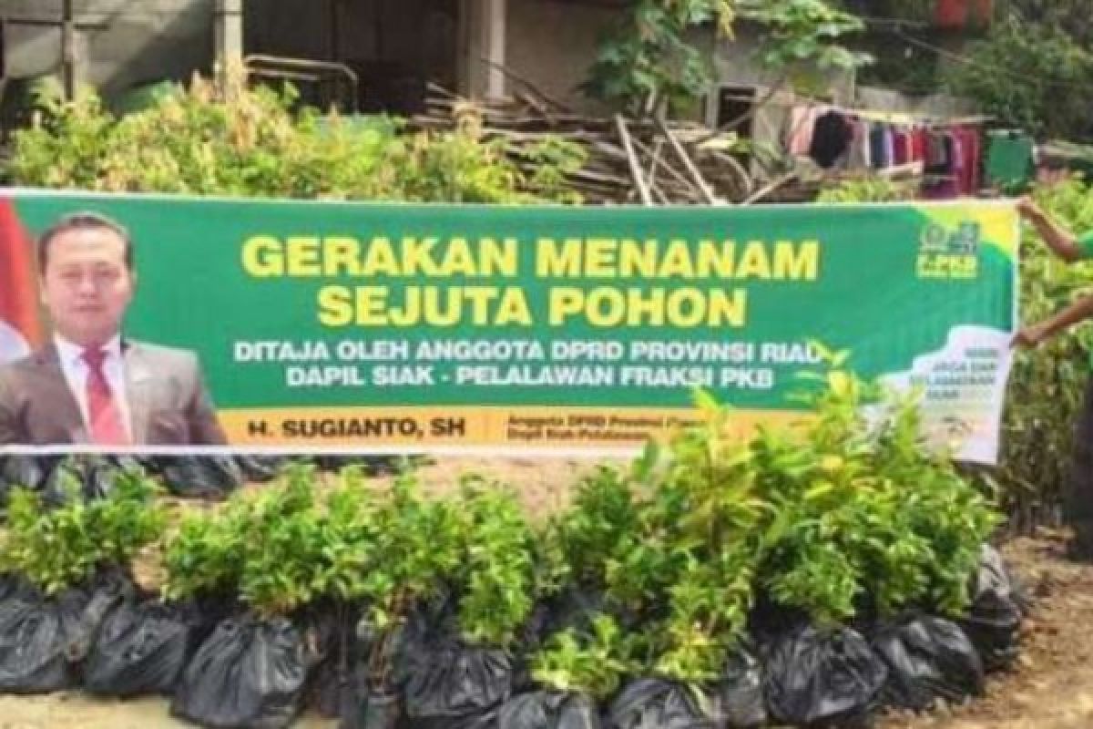 DPRD Riau, Sugianto Galakkan Tanam Sejuta Pohon Di 250 Desa