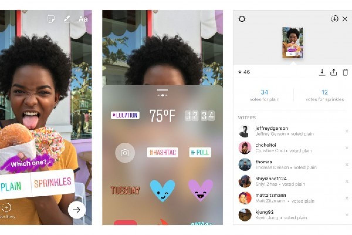 Instagram Perkenalkan Stiker polling di Stories, begini caranya