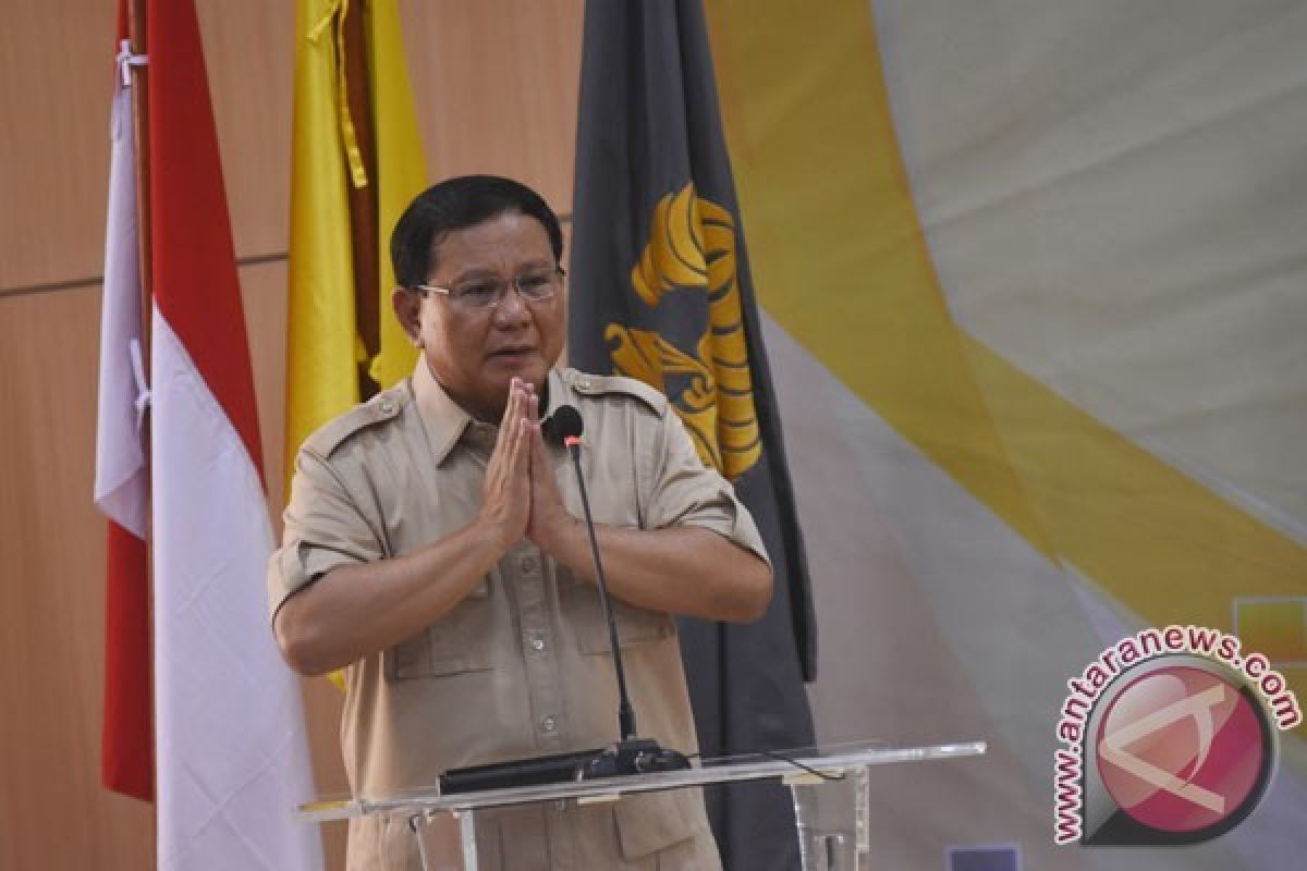 Target Gerindra di Pemilu 2019 Memenangkan Mandat Rakyat, Tegas Prabowo