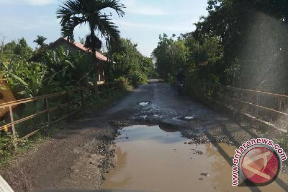 Jembatan rusak di Lubuk Batang bahayakan pengendara