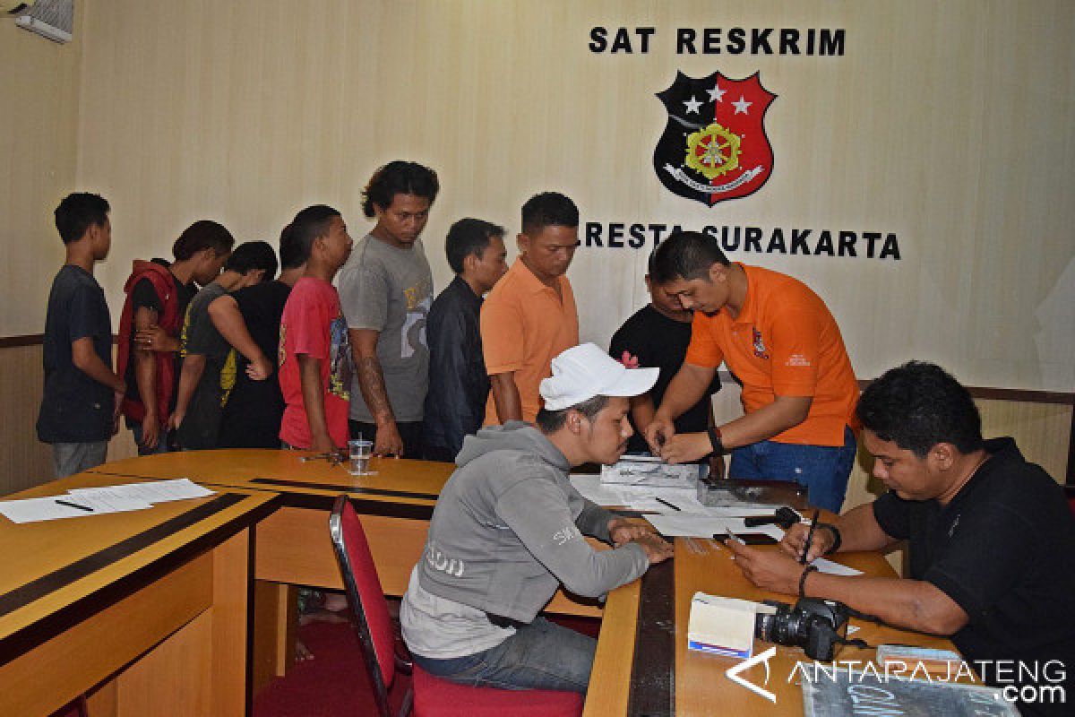 Polisi Amankan 10 Preman di Solo