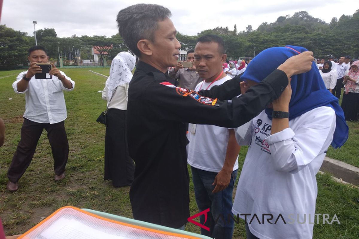 Komisioner KPU Sultra lepas petugas PPDP Kolaka