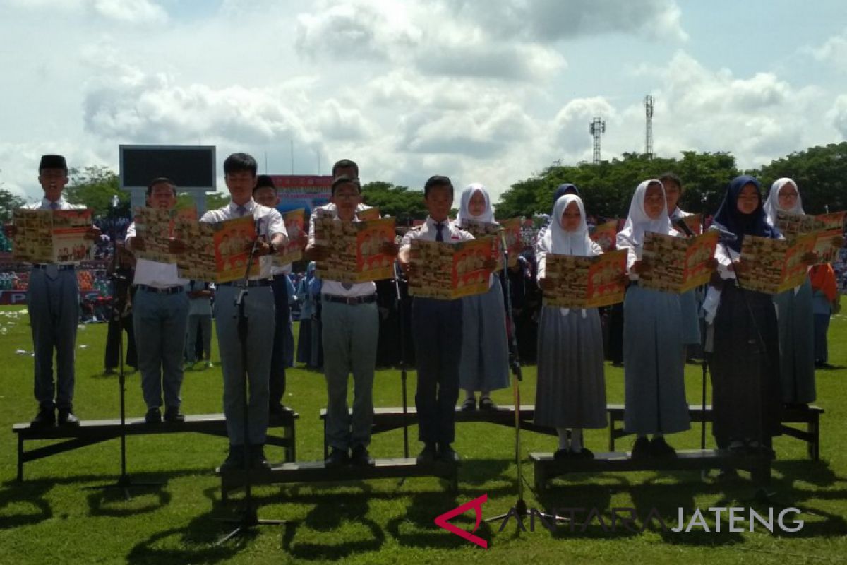 35.000 pelajar di Jepara deklarasikan antinarkoba (VIDEO)