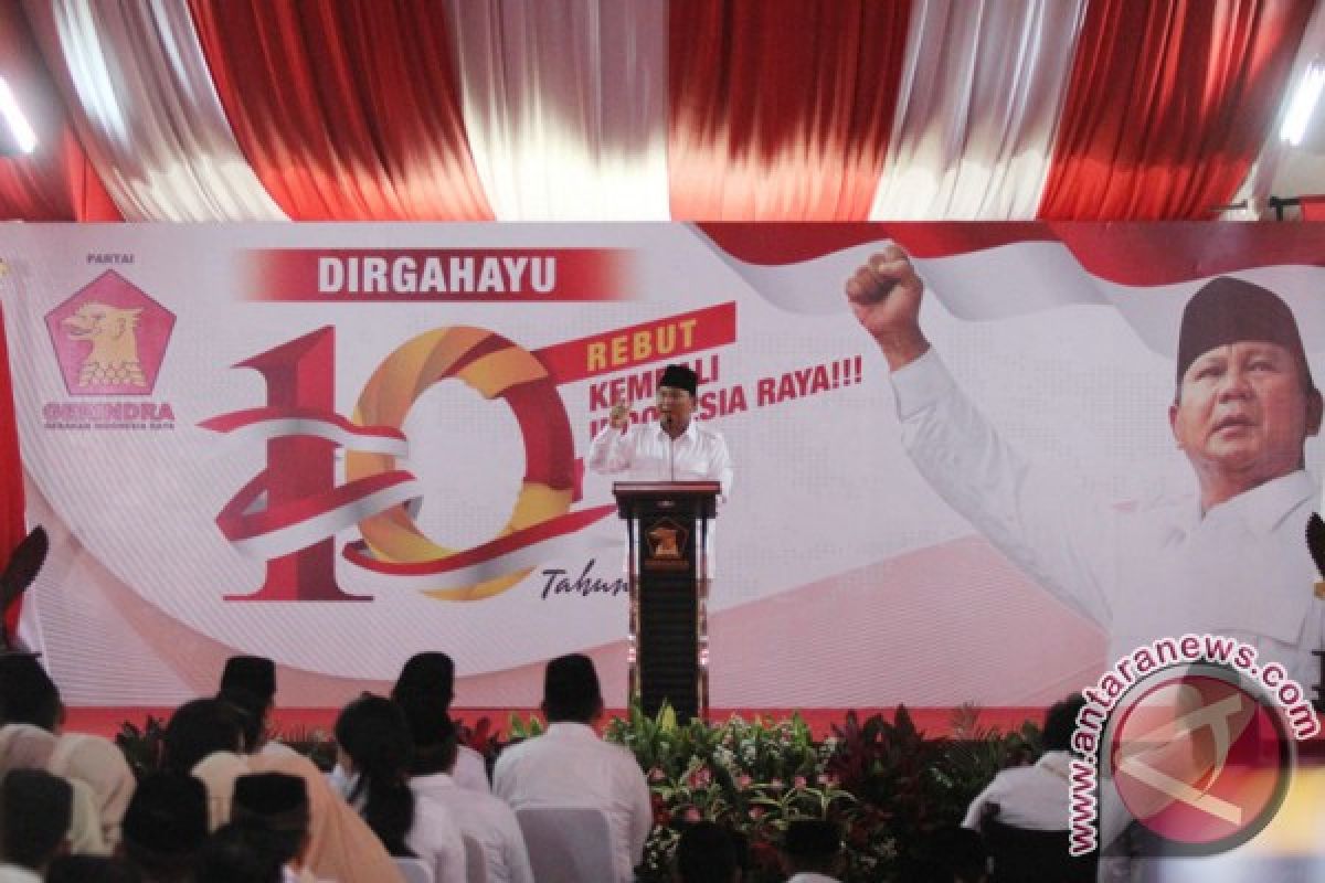 Gerindra berencana deklarasikan calon presiden 11 April