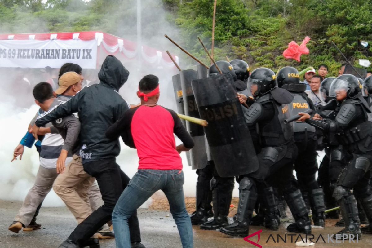 Polres Tanjungpinang deklarasi damai sekaligus sispam kota