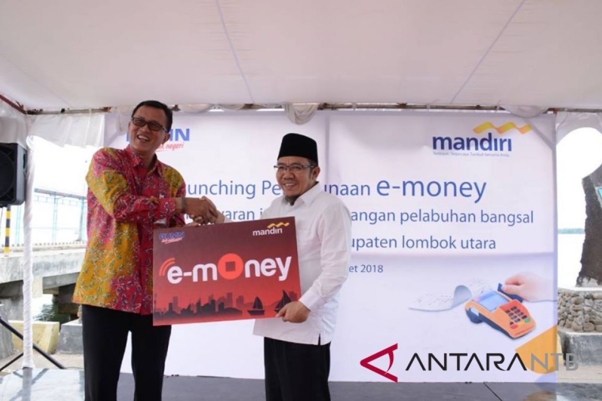 Pembayaran Jasa Penyeberangan Pelabuhan Bangsal gunakan e-Money