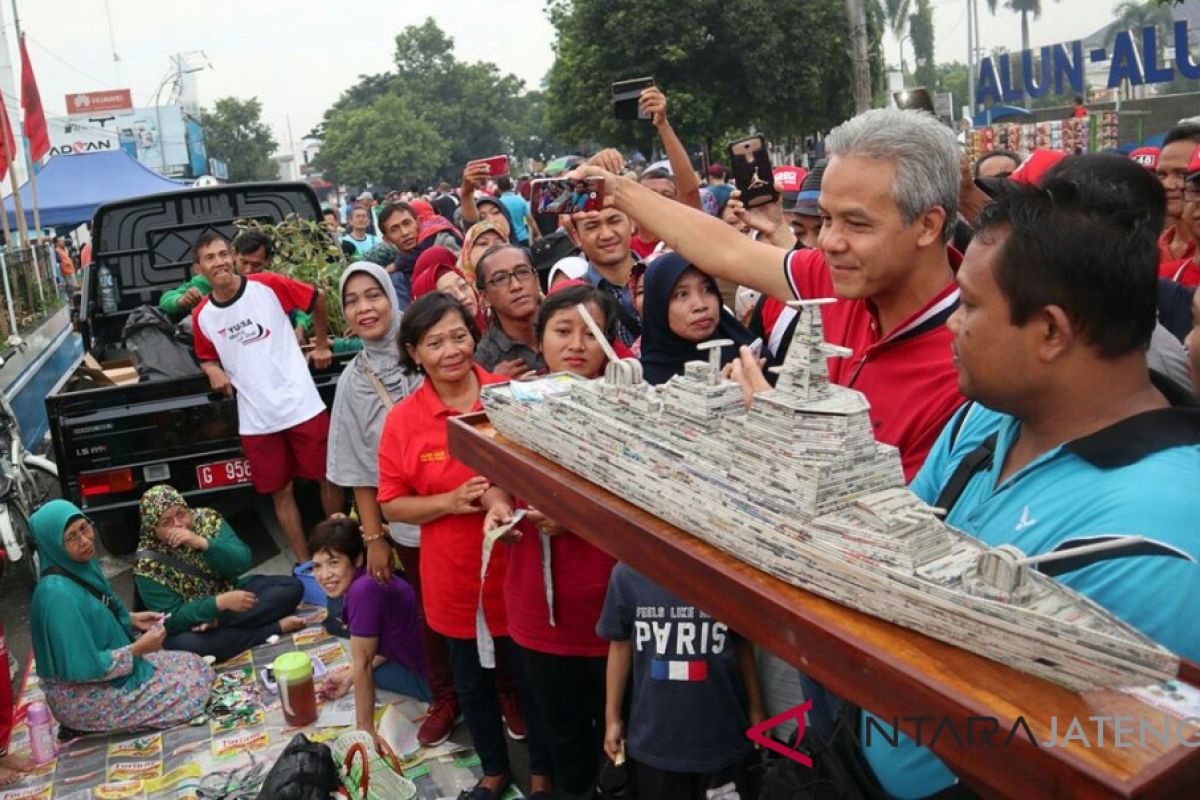 Ganjar promosikan kerajinan barang bekas melalui Vlog