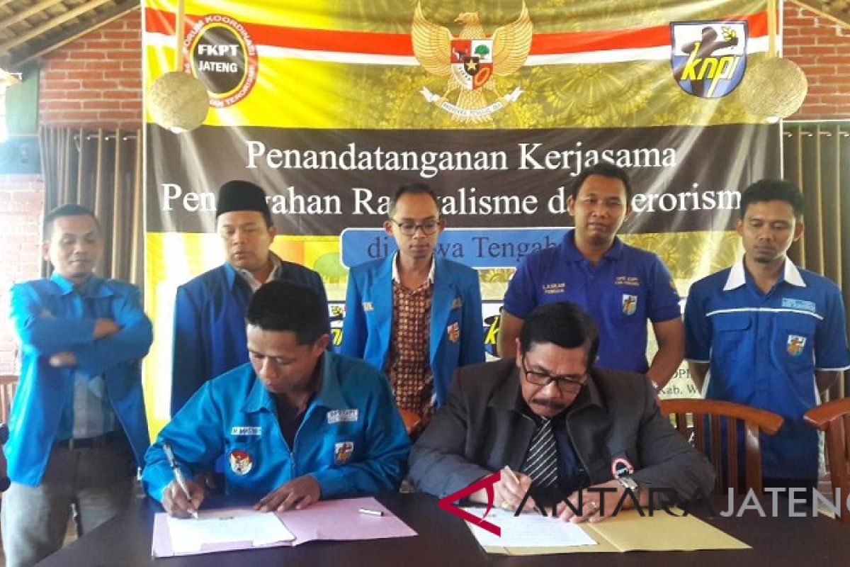 FKPT Jateng gandeng knpi cegah terorisme