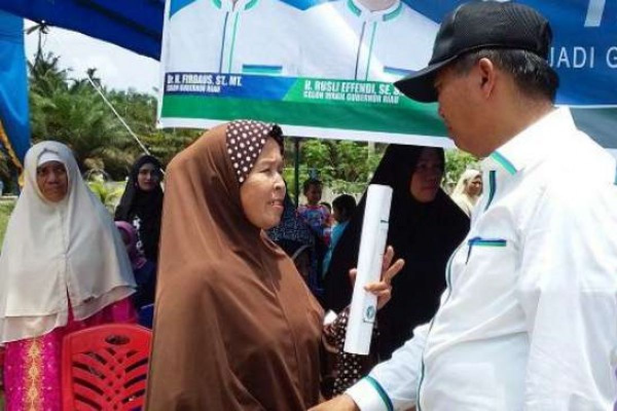 Perhatikan Kaum Ibu dan Ekonomi Keluarga, Firdaus-Rusli Tawarkan Program Ini...