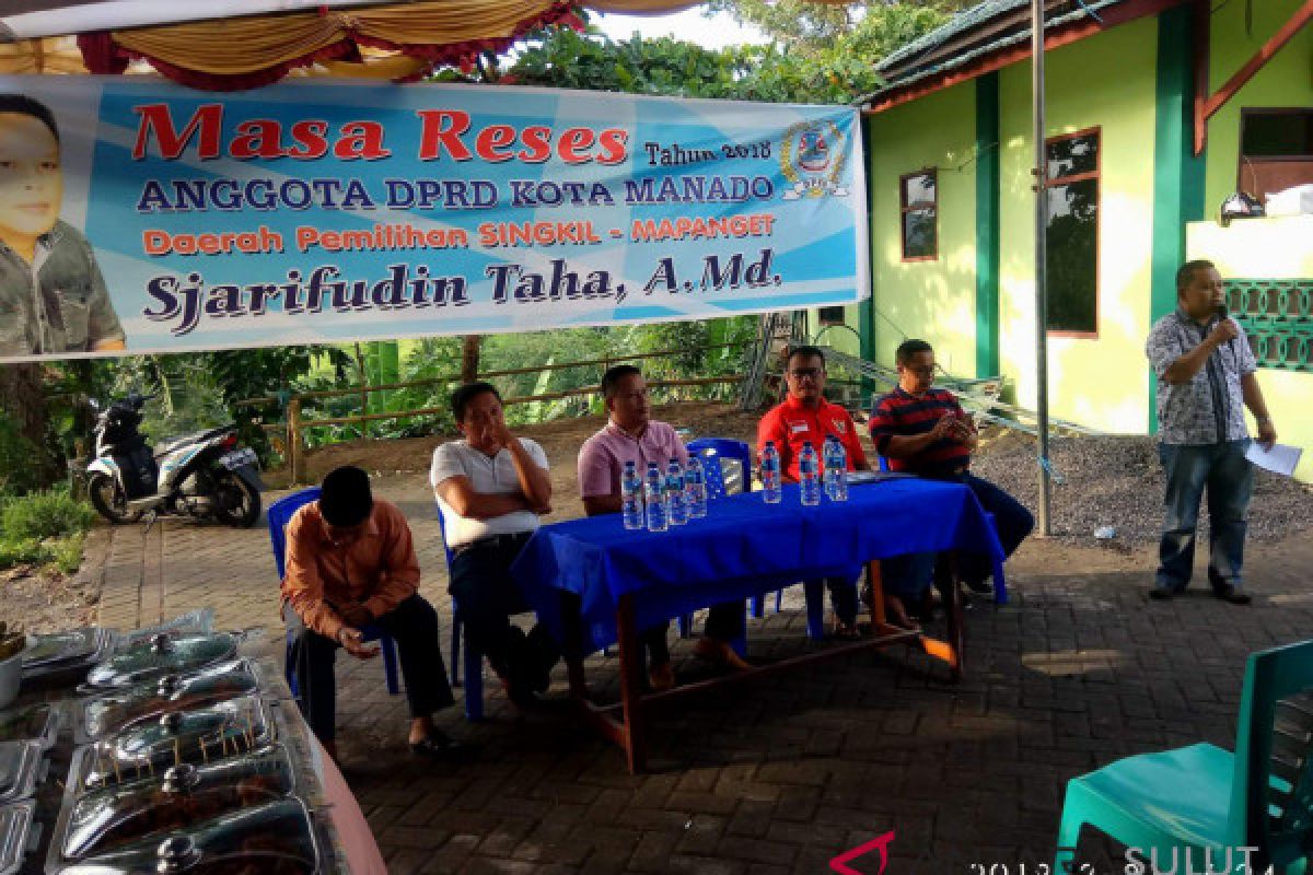 Reses di Mayondi Taha bantu pembangunan Masjid