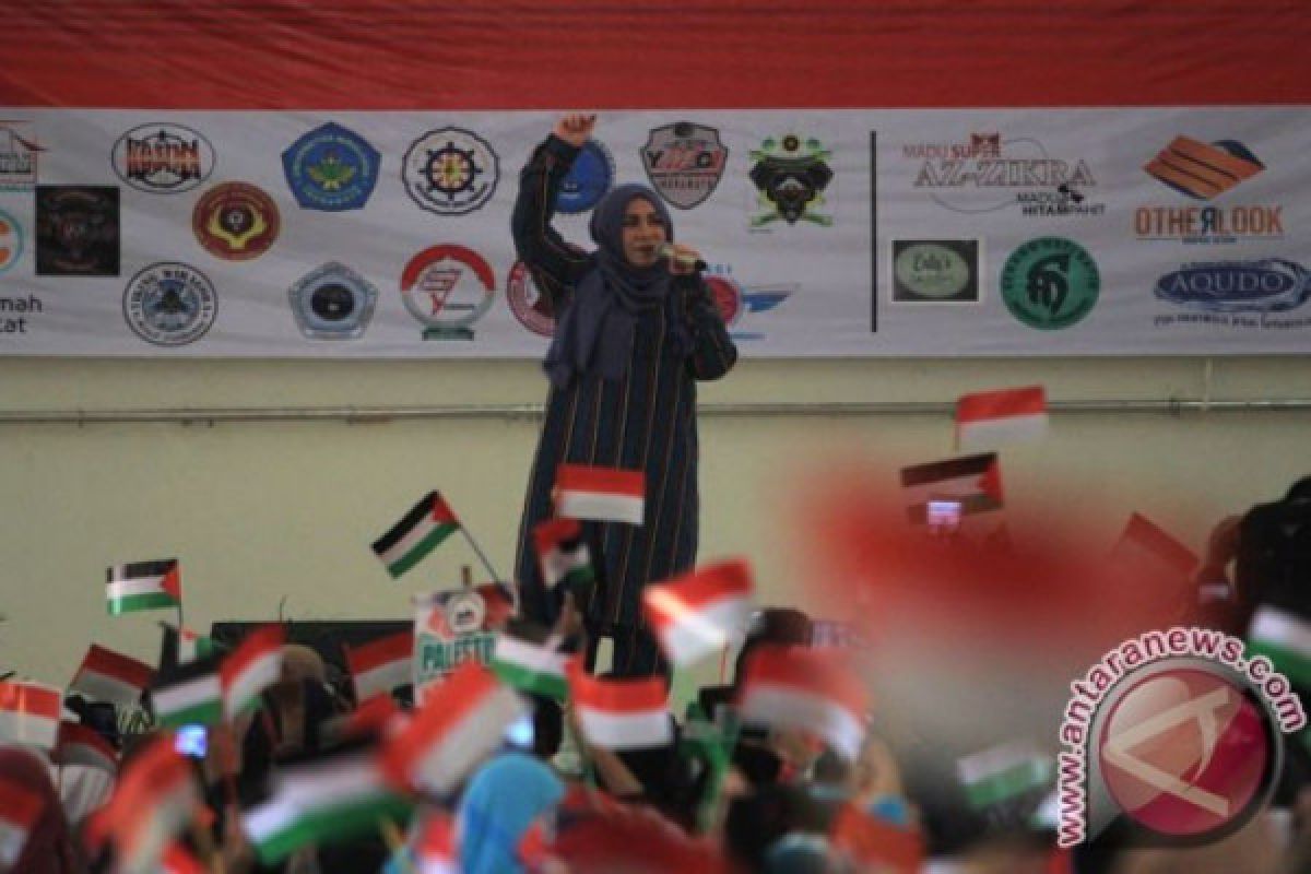 Melly Goeslaw bantah ikut aksi bela Palestina