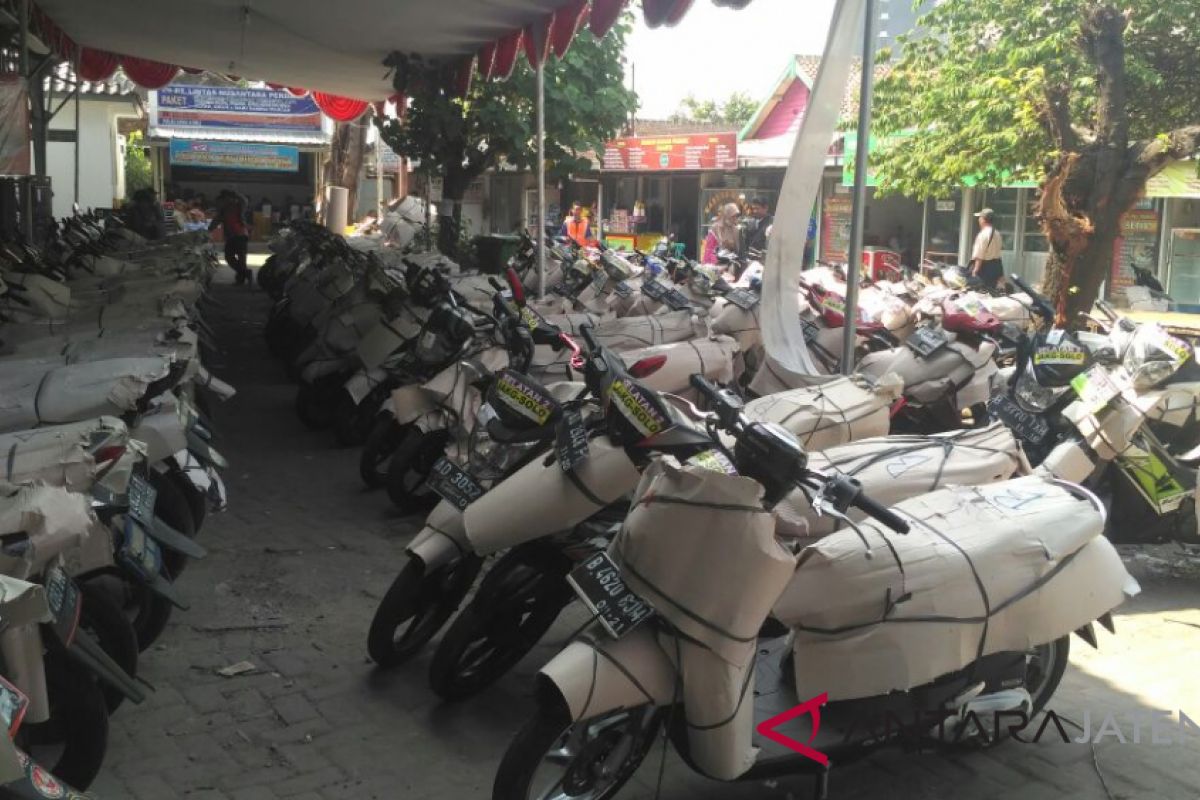 Mudik motor gratis mulai tiba di Solo