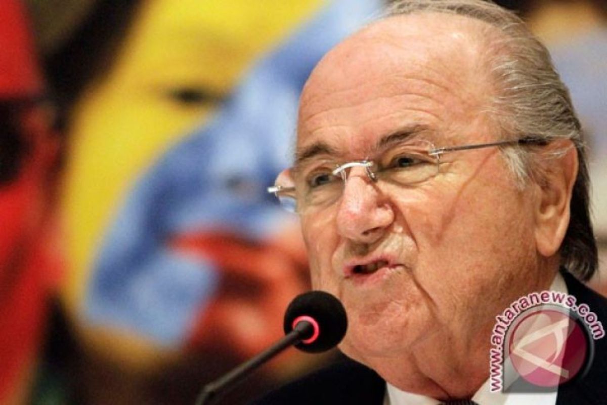 Mantan Presiden FIFA Blatter kunjungi Piala Dunia 2018 Rusia