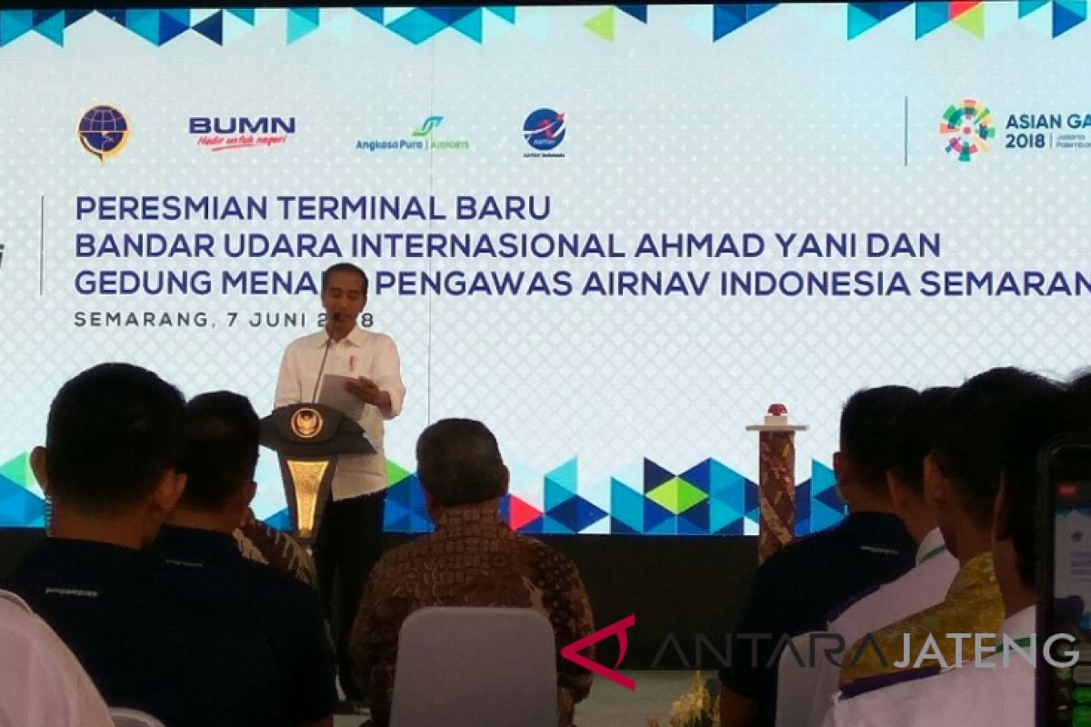 Presiden Jokowi resmikan terminal baru Bandara Semarang (VIDEO)