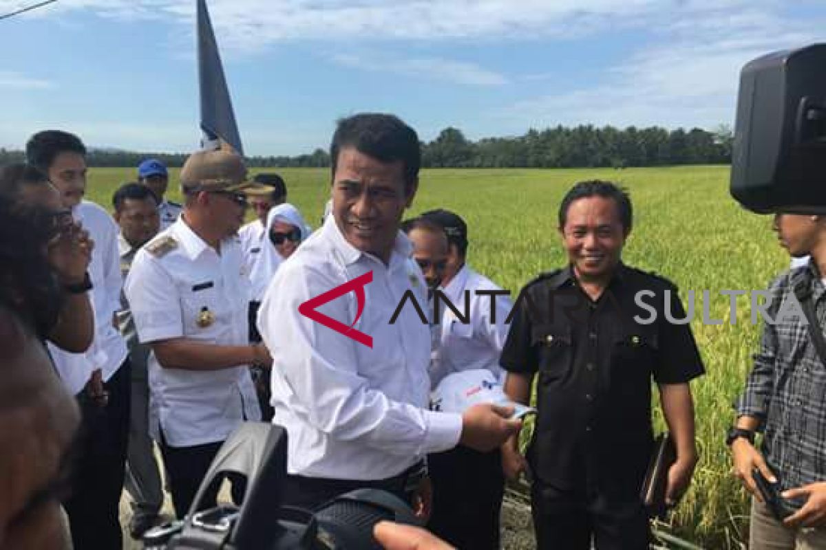 Menteri Pertanian panen padi di Bombana