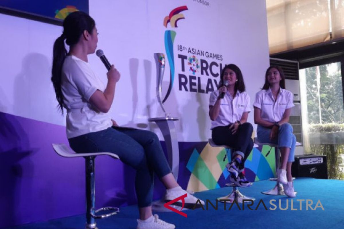 Dian Sastro dan Mikha Tambayong sudah bersiap bawa obor Asian Games