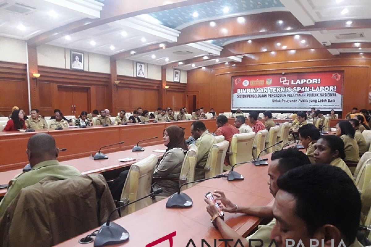 Pemprov Papua optimalkan pelayanan publik melalui SP4N-Lapor