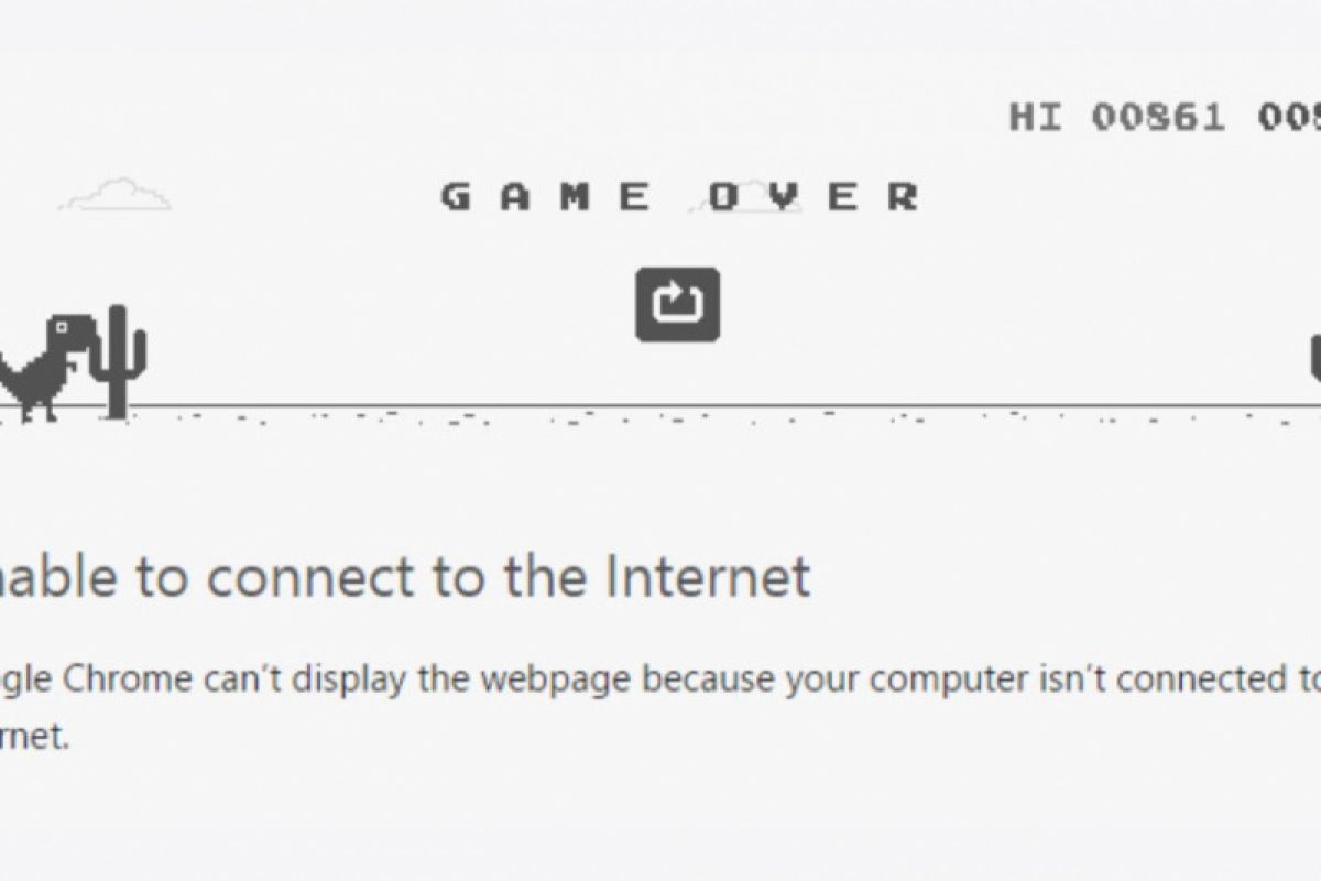 Tahukah Anda tujuan permainan dinosaurus pada Google Chrome?