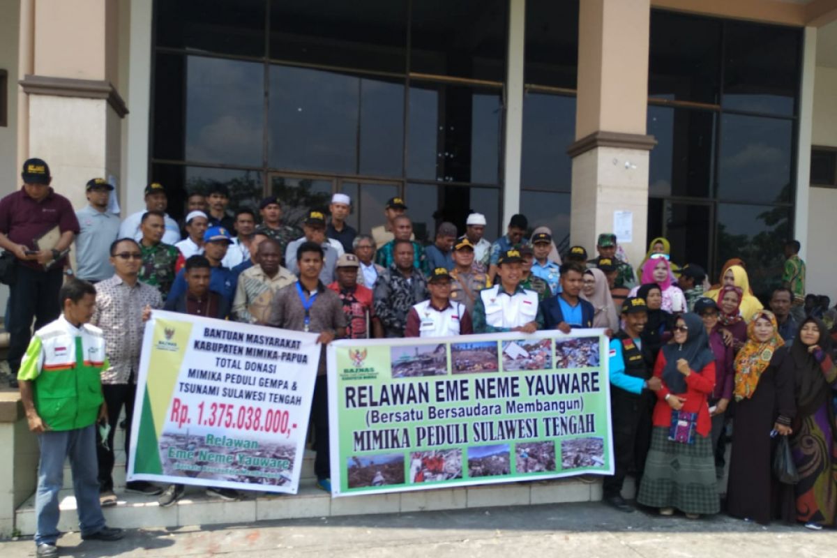 Baznas: bantuan warga Mimika sudah tiba di Palu