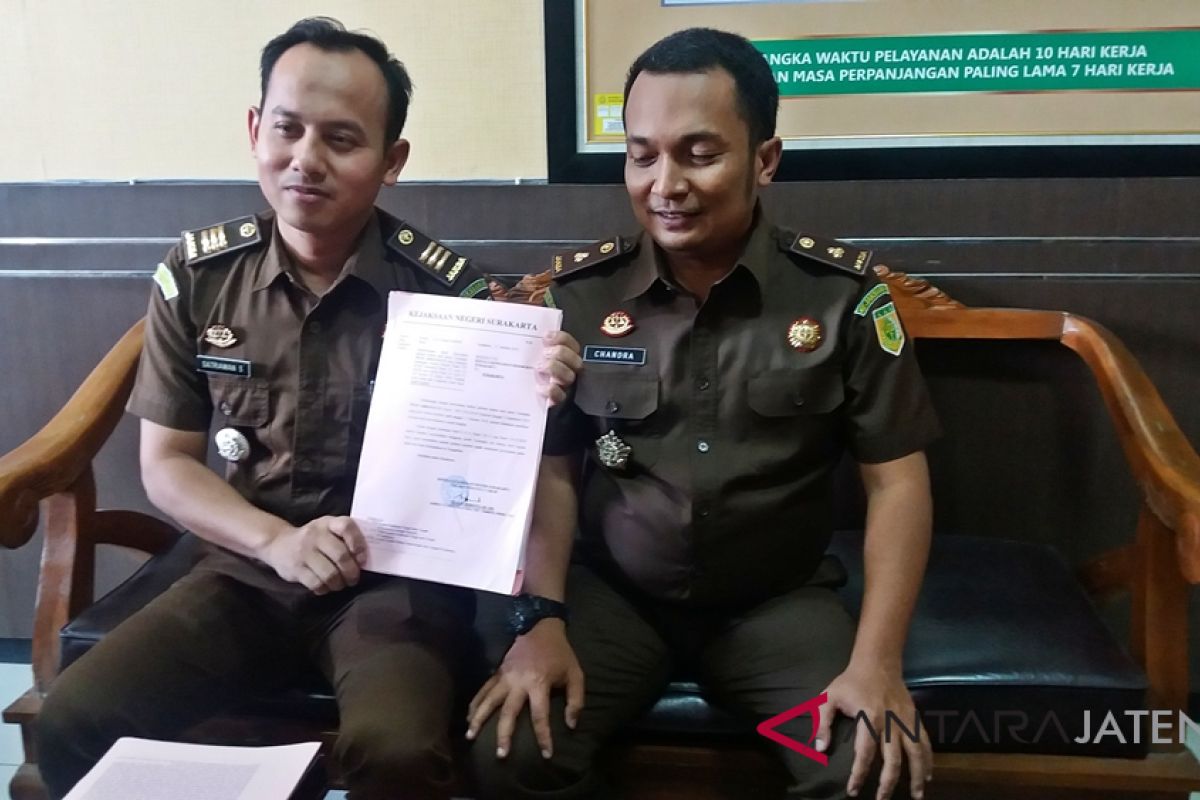 Kejari Surakarta: Berkas perkara Iwan Adranacus lengkap