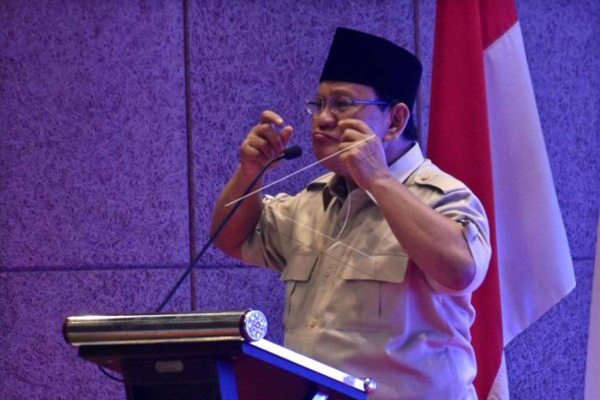 Prabowo minta relawan di Ponorogo menangkan pilpres