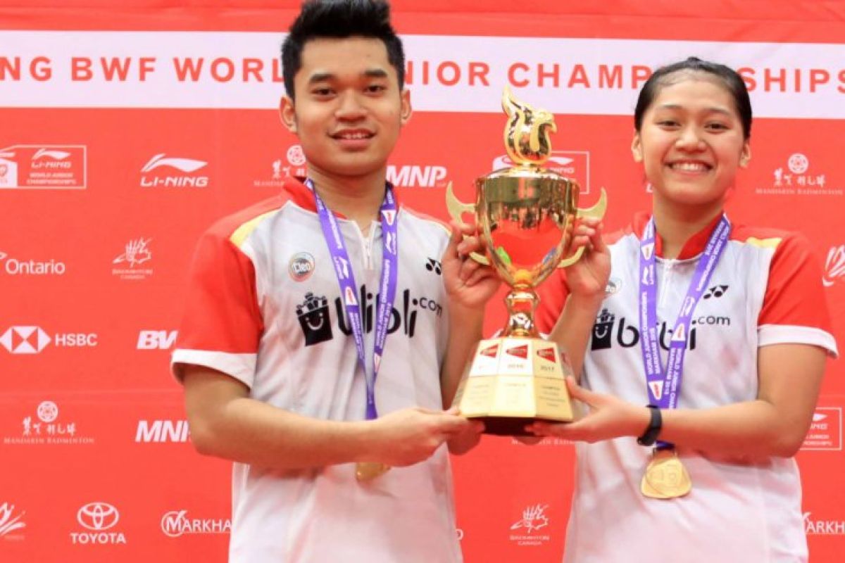 Leo/Indah sabet emas BWF World Junior Championships 2018