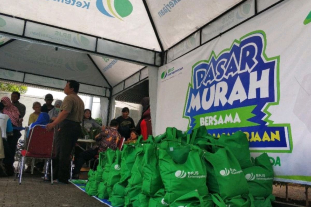 HUT ke-41, BPJS Ketenagakerjaan gelar pasar murah