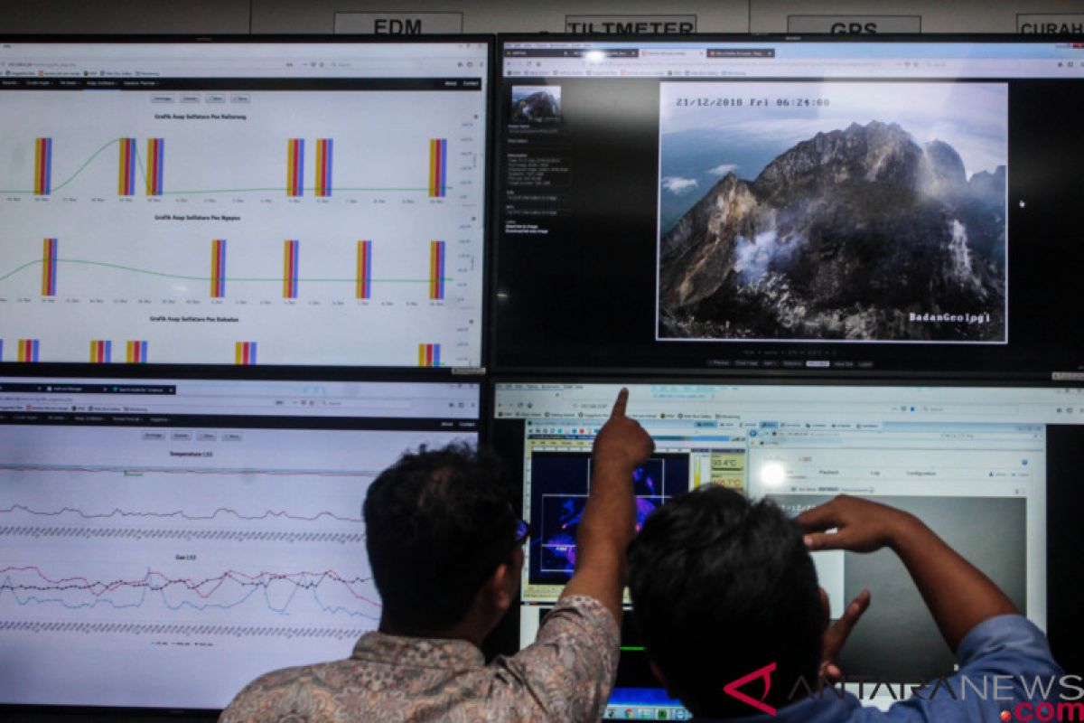 Gunung Merapi empat kali guguran lava pijar