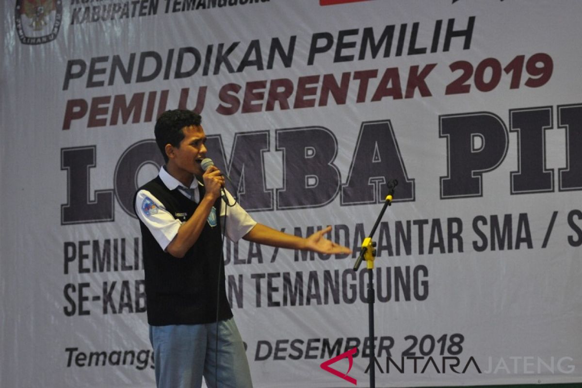 Dorong pemilih pemula, KPU Temanggung gelar lomba pidato kepemiluan