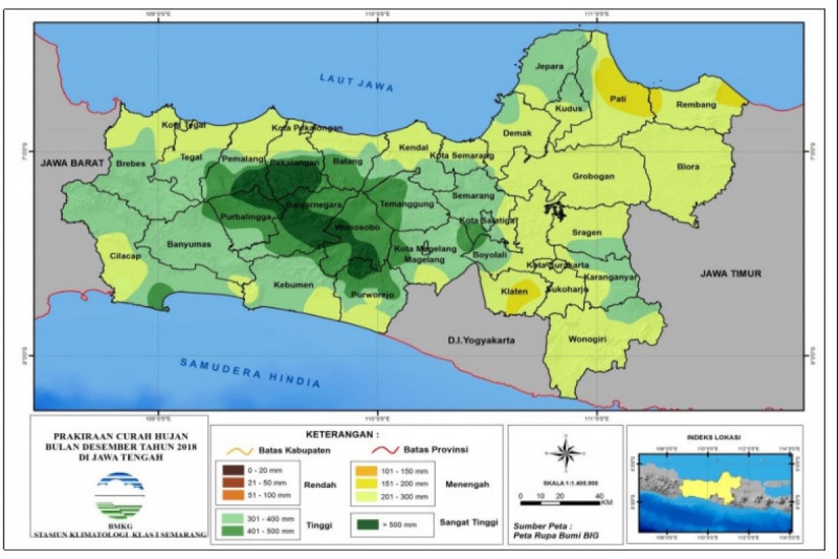 Awas, Cilcap-Banyumas diprakirakan masuki puncak musim hujan