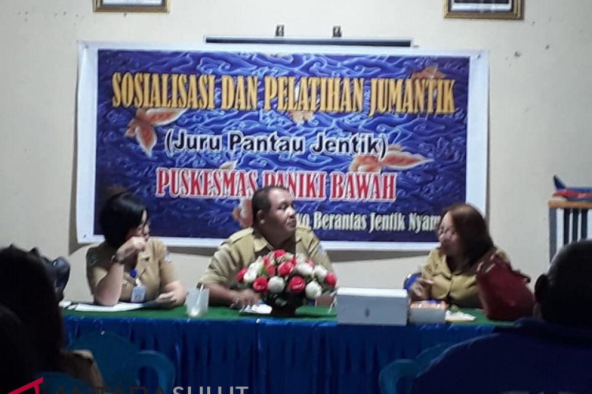 Puskemas Paniki Bawah sosialisasi  dan latih Jumantik