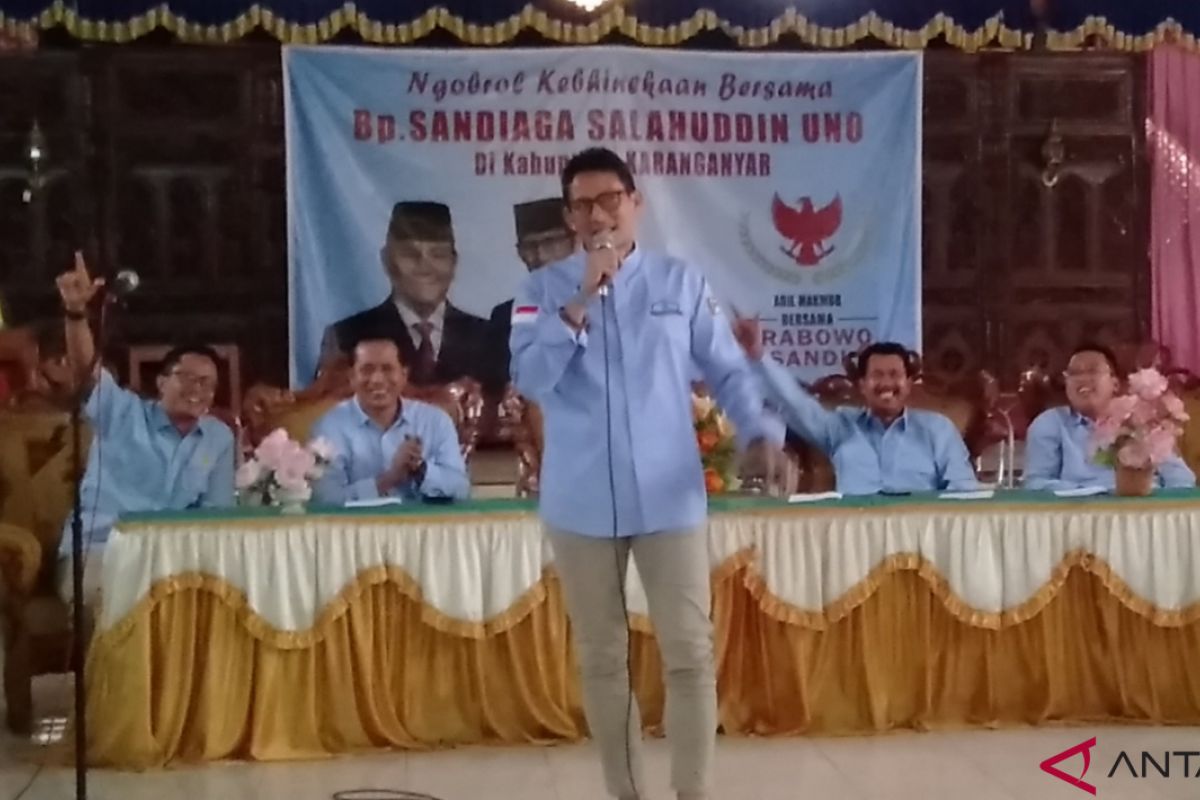 Sandiaga bertemu dengan pendeta dan Komunitas Nasrani Karanganyar