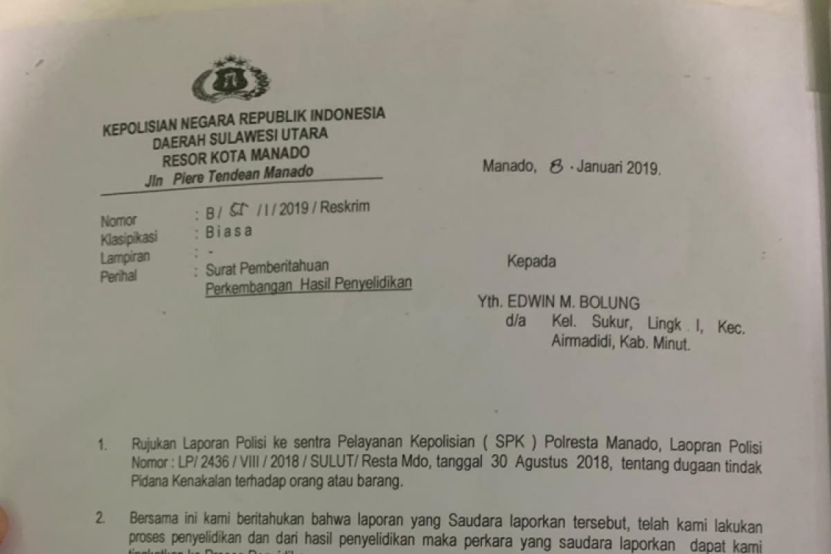 Batalkan pelantikan PPI Minut Oknum Ketua PPI Sulut segera Disidang