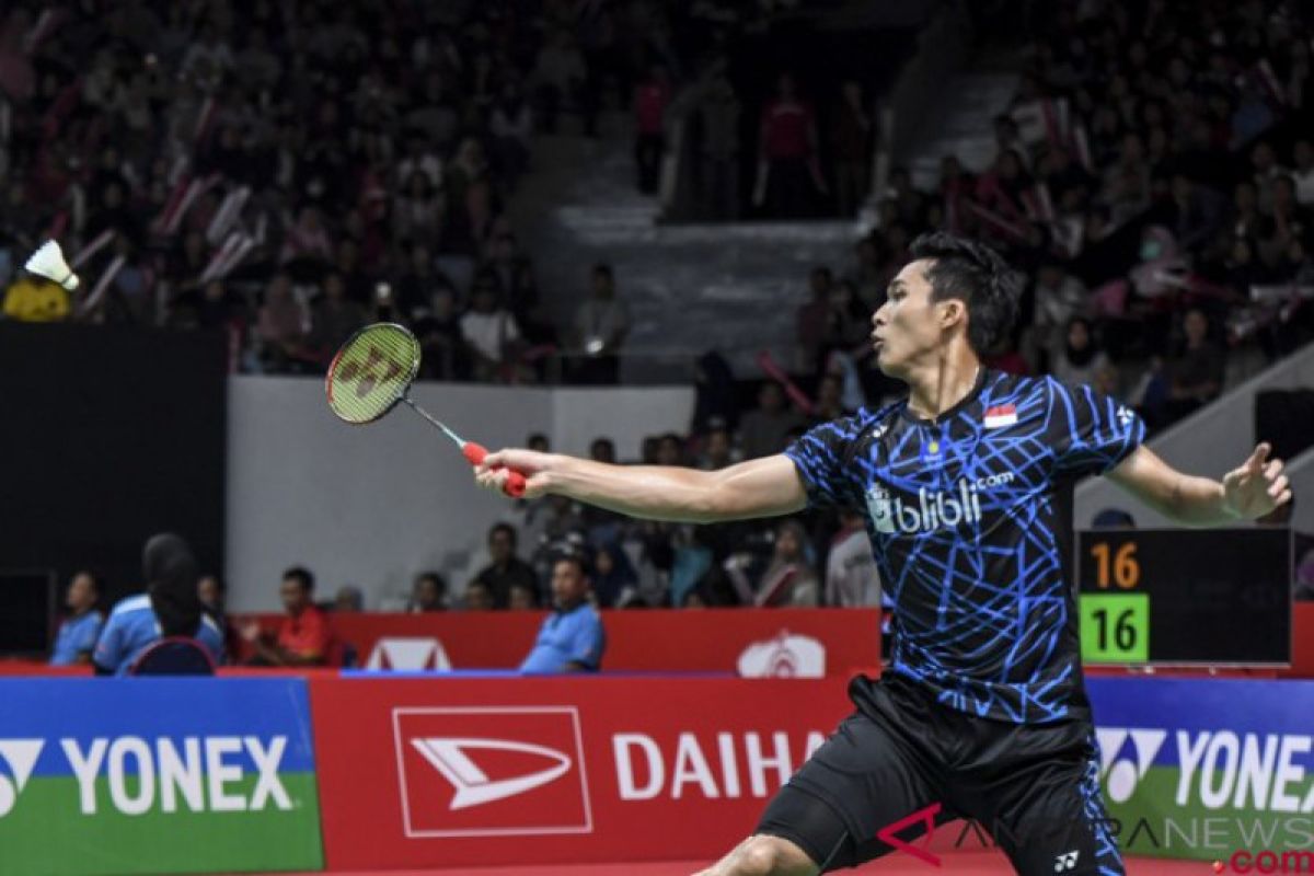 Jonatan taklukkan Shi Yuqi berkat dukungan penonton