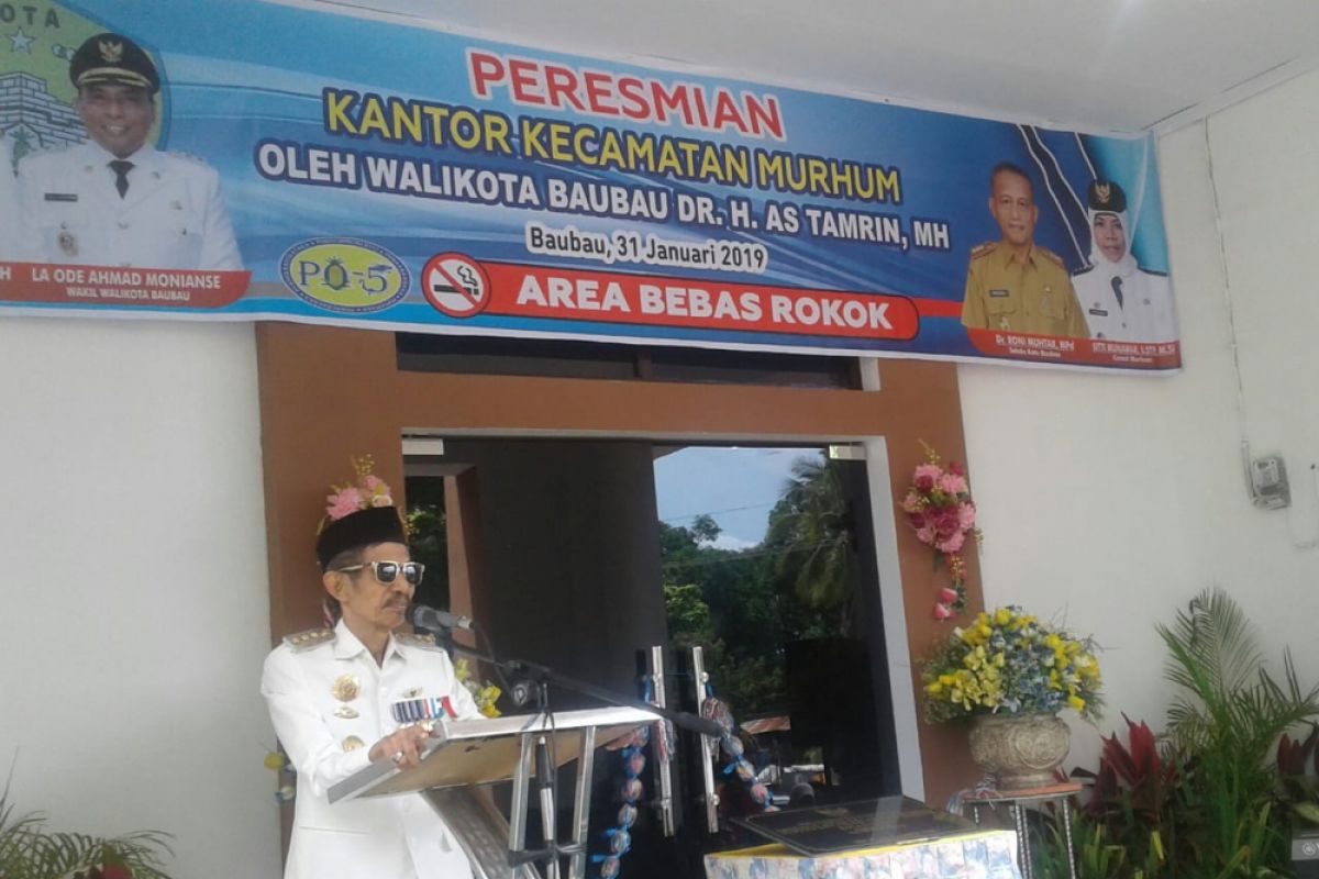 Wali Kota Baubau resmikan Kantor Kecamatan Murhum