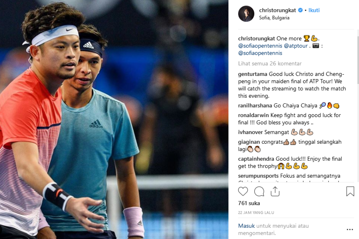 Christo/Hsieh tersisih di perempat final Geneva Open