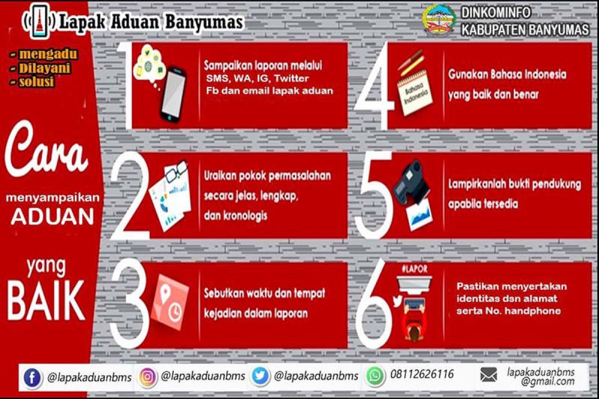 Lapak Aduan Banyumas layani 11 aduan per hari