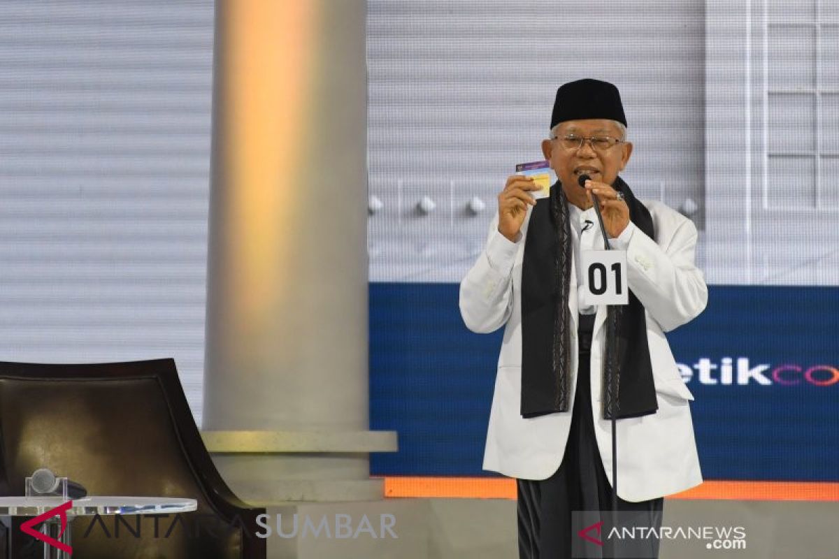 Debat Cawapres - Ma'ruf Amin : Manusia Indonesia harus sehat dan cerdas