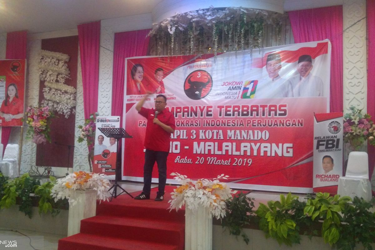 Richard Sualang bakar semangat kader PDIP menangkan Pemilu-Pilpres