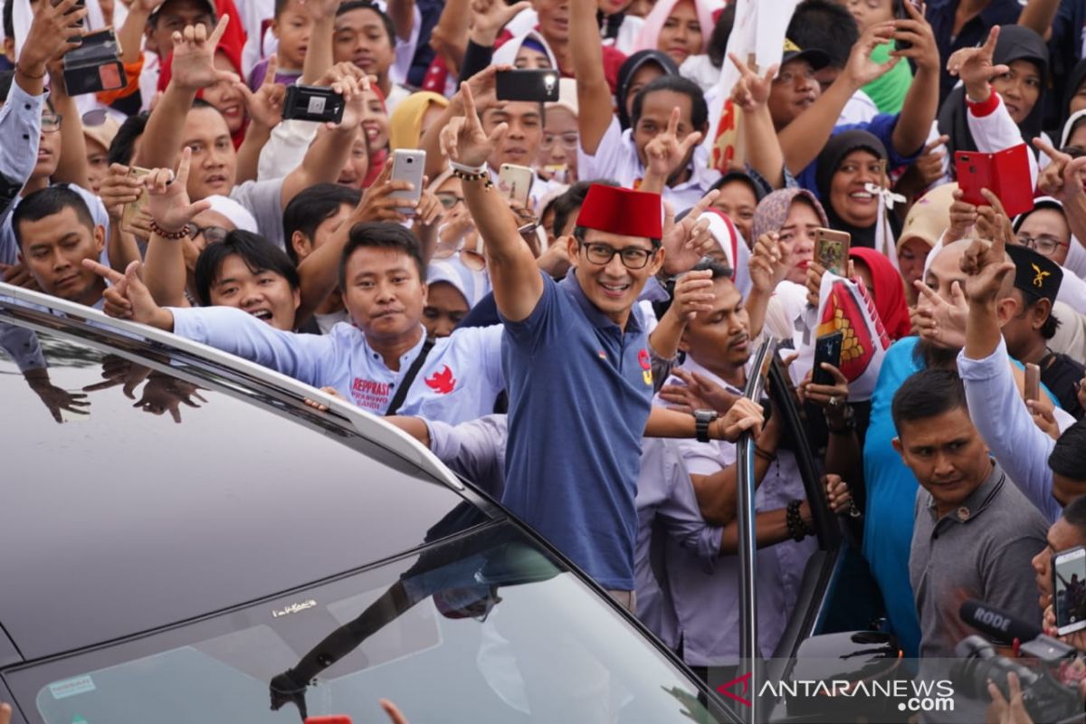 Sandiaga rasakan aura kemenangan seperti saat pilgub DKI