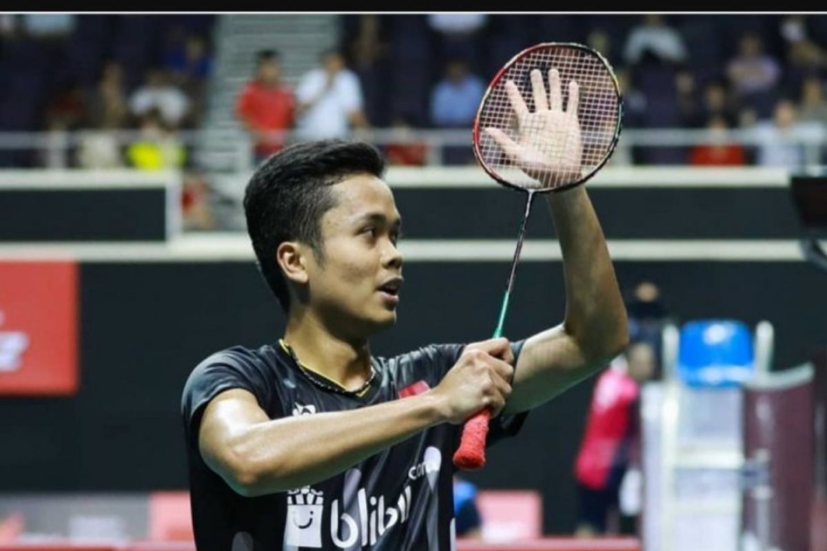 Ditaklukkan Jepang,  Anthony Ginting"runner-up" Singapore Open2019