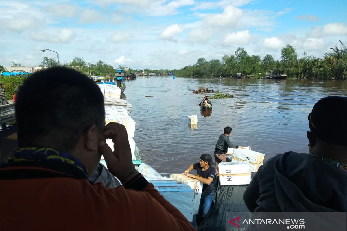 Kecelakaan terjadi saat pendisitribusian logistik Pemilu 2019 di Inhil