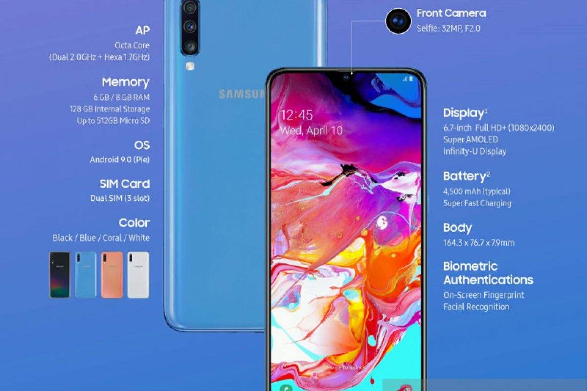 Samsung buka pre-order Galaxy A70