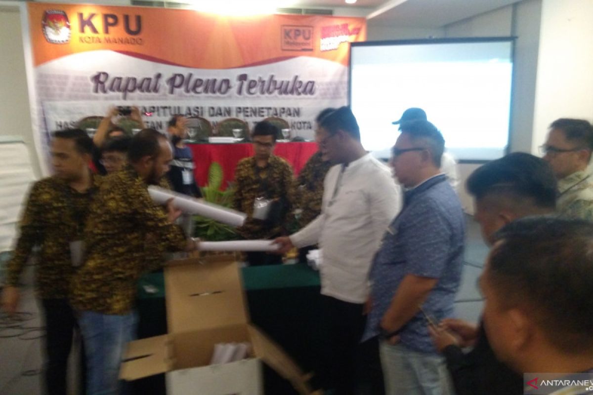 KPU Manado mulai rekapitulasi tingkat kota