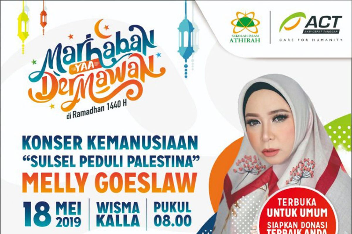 ACT akan datangkan Melly Goeslaw di Konser Peduli Palestina